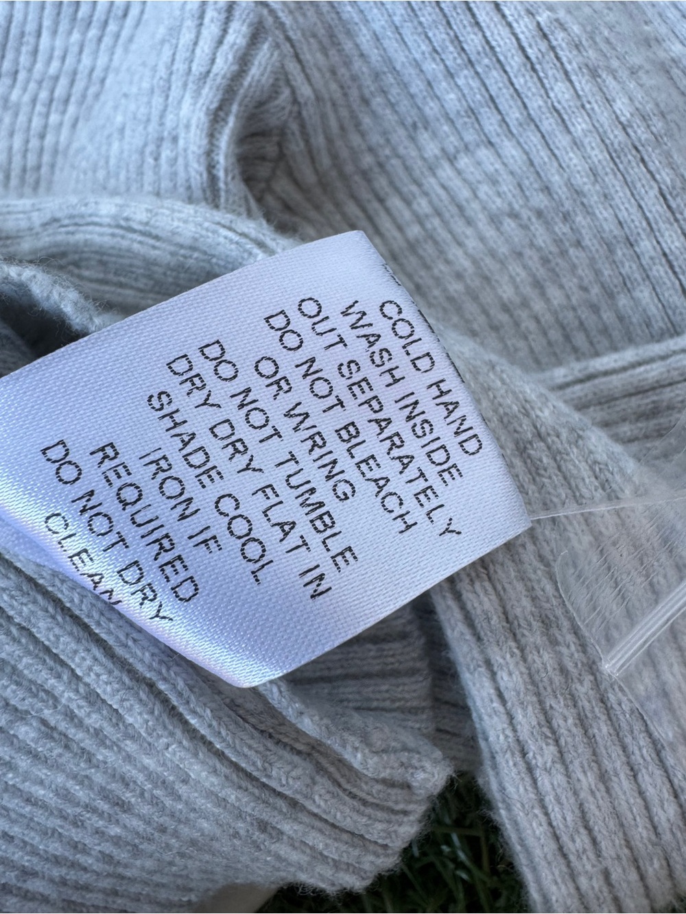 Princess Polly Suzu Long Sleeve Knit Top Grey Ribbed Button-Front Sweater Sz s - Picture 12 of 15